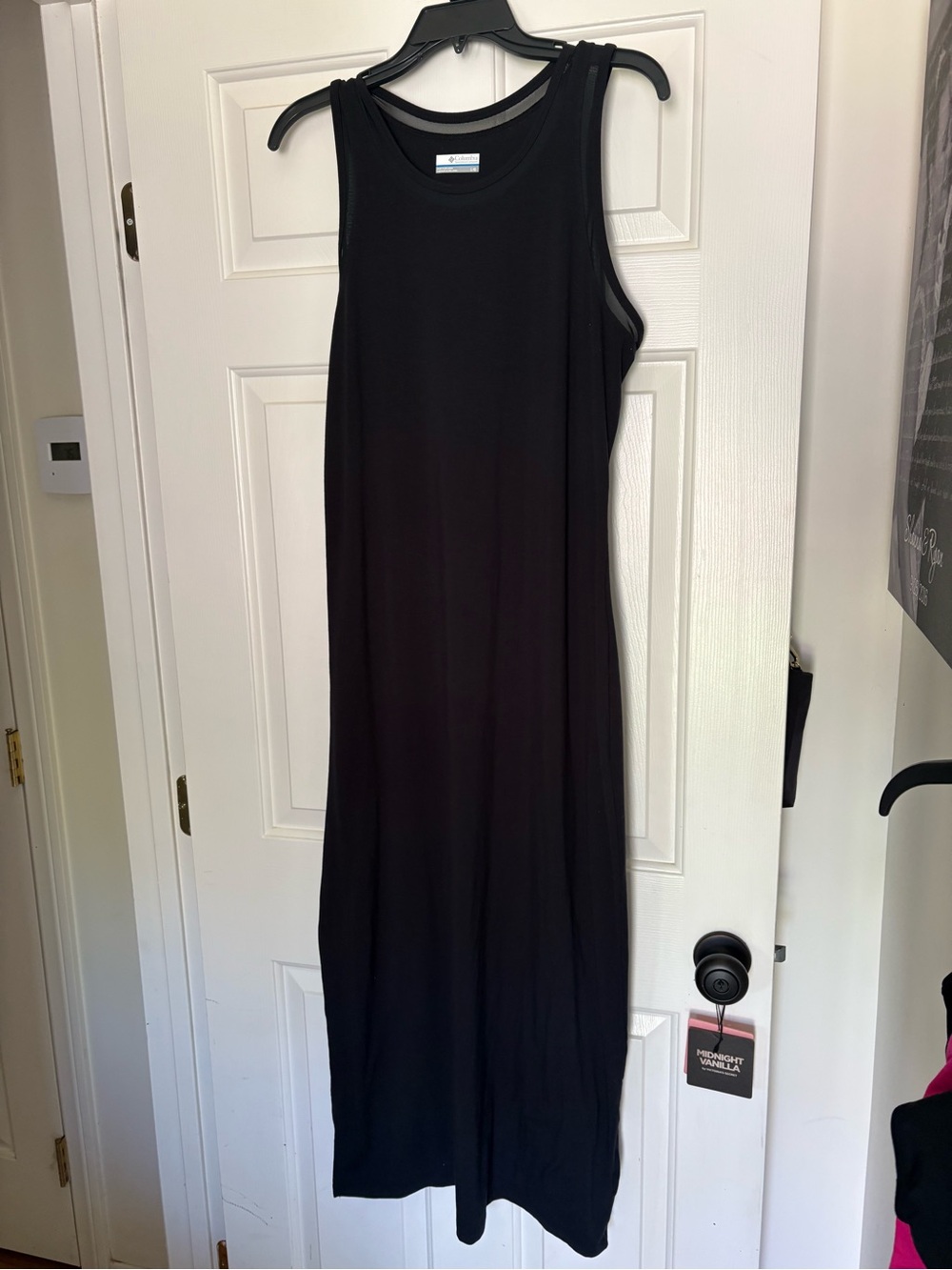 Columbia Sleeveless Black Maxi Dress - Classic Tank Style size large